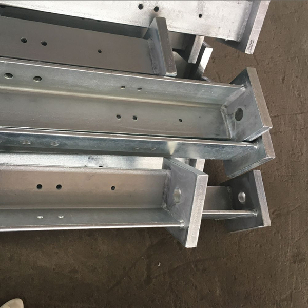 Steel Angle Bar with punched hole and welding plate